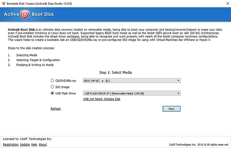 Run Boot Disk Creator