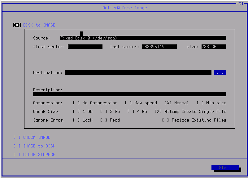 TinyCore and DiskImage