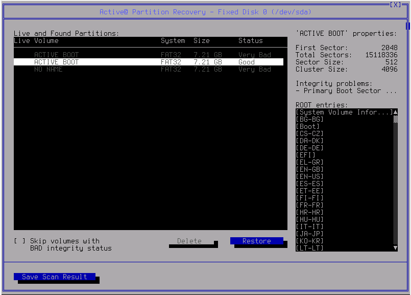 TinyCore Partition Recovery