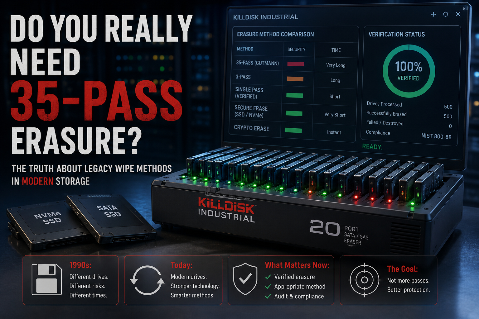 Do You Really Need 35-Pass Erasure?
